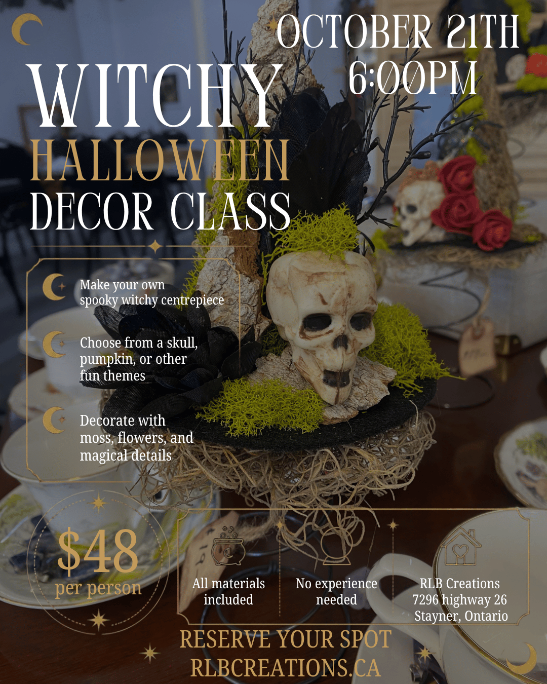 Witchy Halloween Decor Class