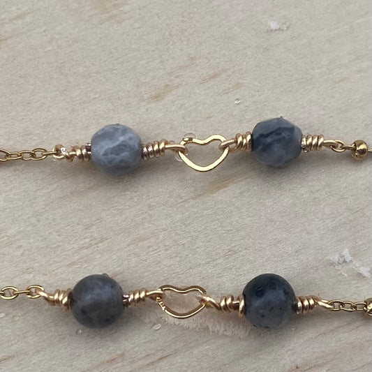Ethereal Heart Picasso Jasper Bracelet
