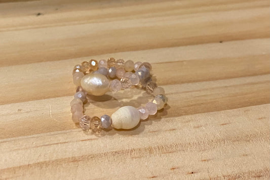 Champagne Pearl Rings